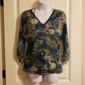 Style & CO Boho Womens Top
